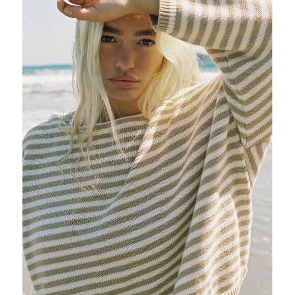 NWOT BOHÈME | The Stripe Knit Pullover - Picture 1 of 6